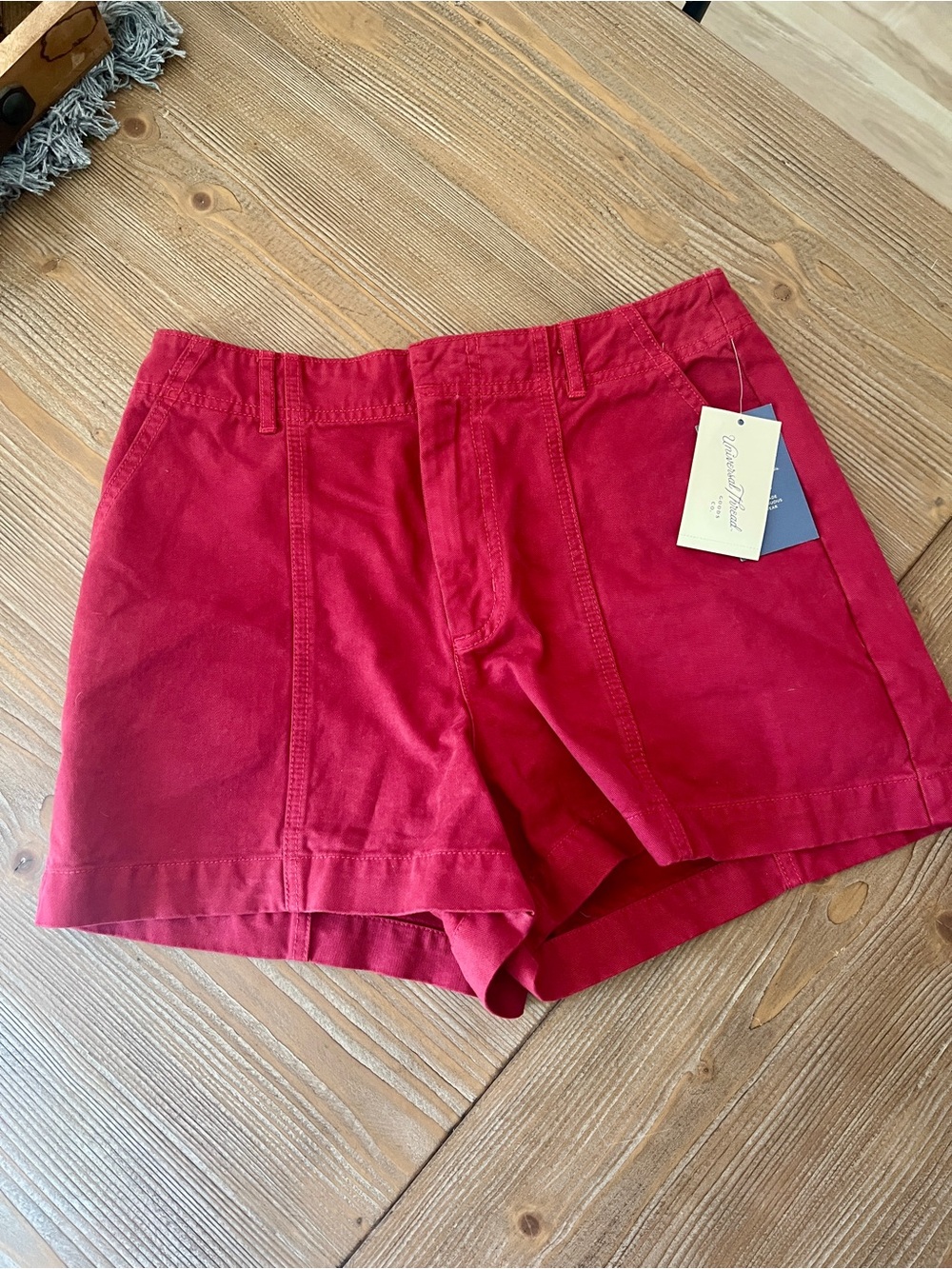 NWT Universal Thread Red High-Rise Sailor Utility Shorts - Size 6